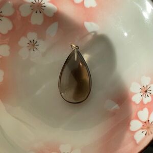 Smoky Quartz Teardrop Pendant